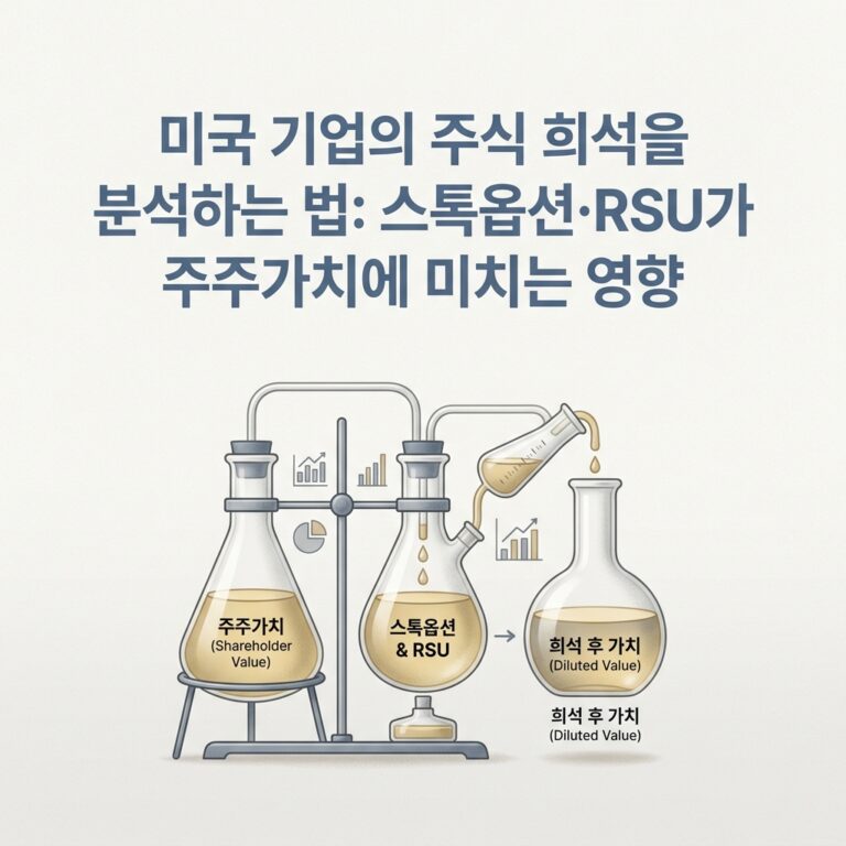 ai thumbnail minimal 미국 기업의 주식 희석을 분석하는 법 스톡옵션·RSU가 주주가치에 미치는 영향 1787494915
