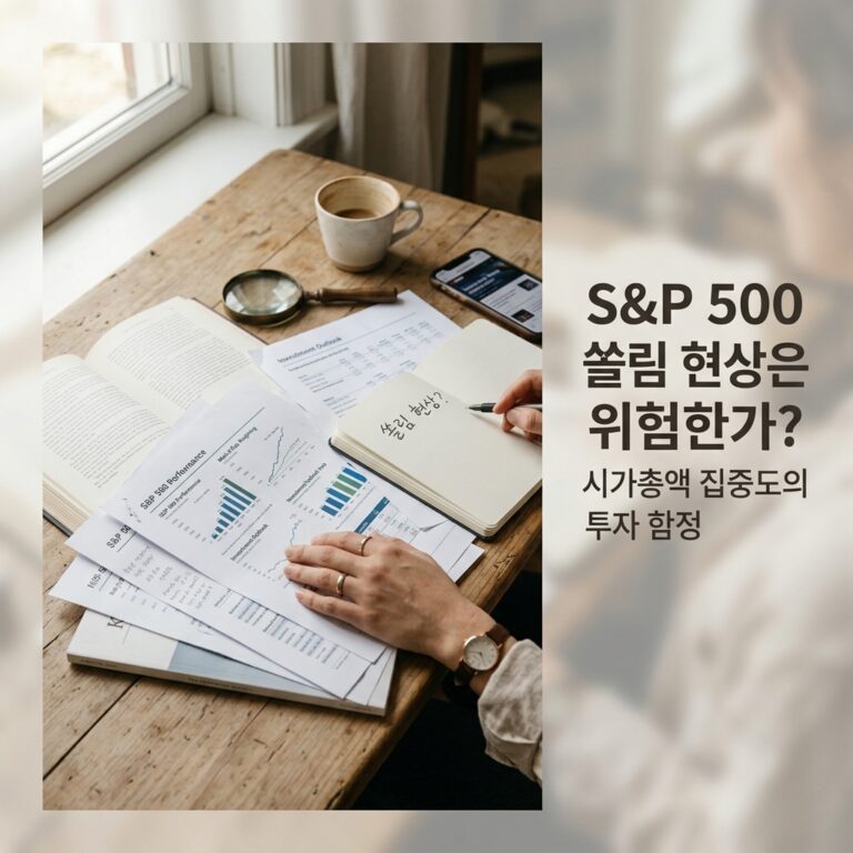 ai thumbnail photography SP 500 쏠림 현상은 위험한가 시가총액 집중도의 투자 함정 1787151564
