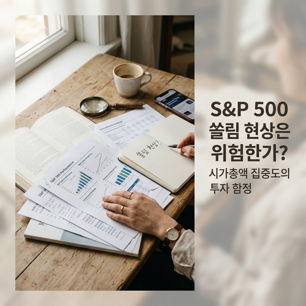 ai thumbnail photography SP 500 쏠림 현상은 위험한가 시가총액 집중도의 투자 함정 1787151564