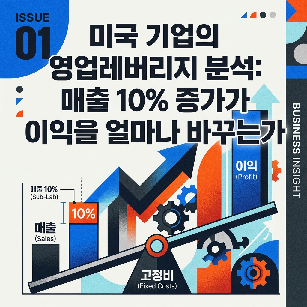 ai thumbnail poster 미국 기업의 영업레버리지 분석 매출 10 증가가 이익을 얼마나 바꾸는가 1787494171