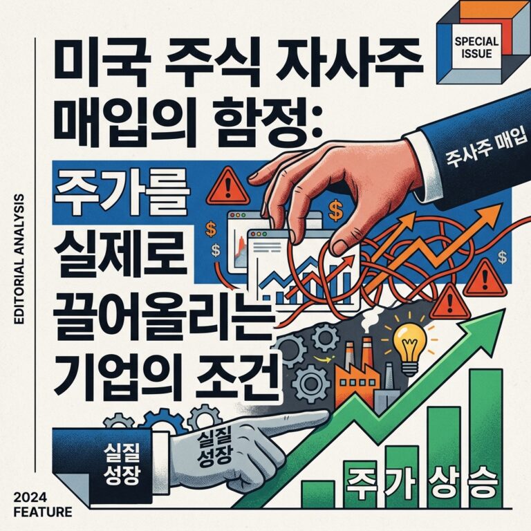 ai thumbnail poster 미국 주식 자사주 매입의 함정 주가를 실제로 끌어올리는 기업의 조건 1787150670