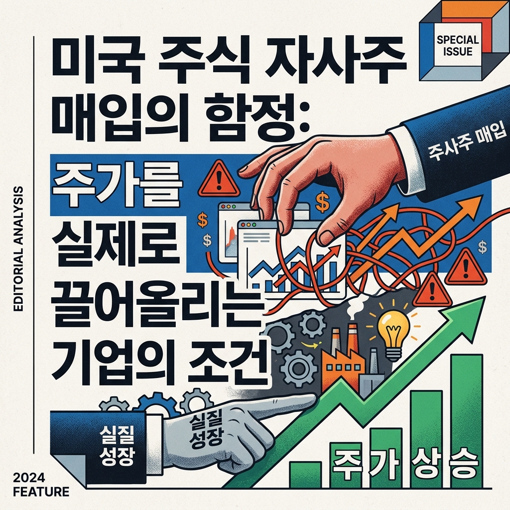 ai thumbnail poster 미국 주식 자사주 매입의 함정 주가를 실제로 끌어올리는 기업의 조건 1787150670