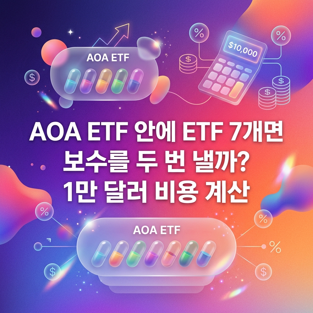 ai thumbnail gradient AOA ETF 안에 ETF 7개면 보수를 두 번 낼까 1만 달러 비용 계산 1789746039