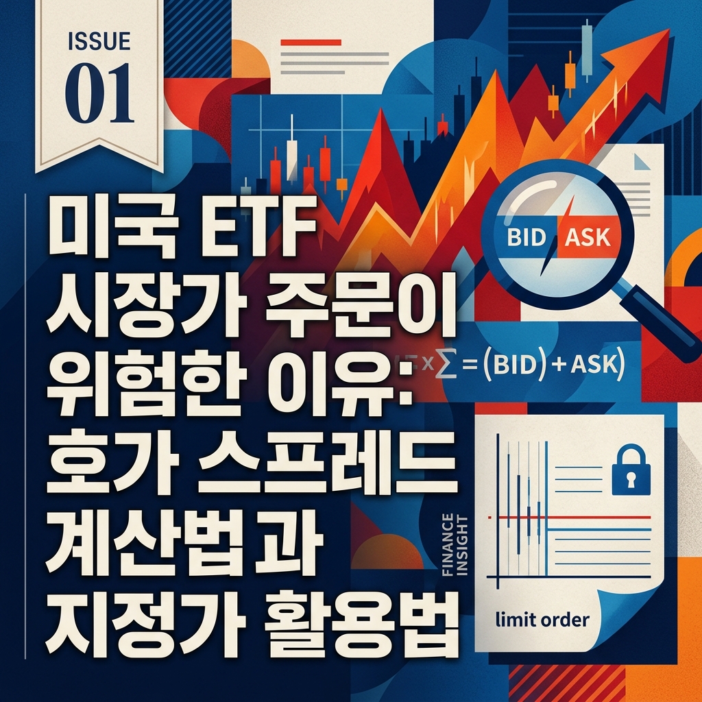 ai thumbnail poster 미국 ETF 시장가 주문이 위험한 이유 호가 스프레드 계산법과 지정가 활용법 1788533881